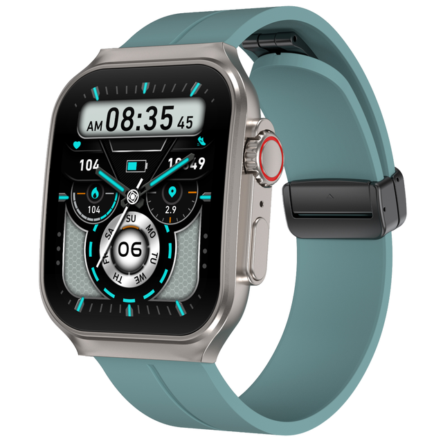 Sports Smartwatch 3D Flexible Design Low Power AMOLED Screen Long Time Standby Compatible Android IOS Silica Gel Smart Watch