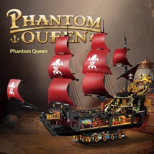 653001 Phantom Queen Anne's Revenge, Modelo de <span class=keywords><strong>Barco</strong></span> <span class=keywords><strong>Pirata</strong></span>, Bloques de Construcción <span class=keywords><strong>para</strong></span> Armar, Juguete de Ensamblaje <span class=keywords><strong>para</strong></span> Niños, Regalo de Cumpleaños - Product Image 3
