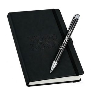 Wholesale <b>A5</b> Business Lined Journals Notebook Pu Leather Hardcover <b>Diary</b> Notebooks With Logo Custom Promotional Gifts - Product Image 1