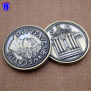 Đồng Xu Lưu Niệm 3D Vàng Elizabeth Ii, Đồng Xu Thử Thách Tự Làm, Đồng Xu Berger Belge Dành Cho Người Chơi Avgvstvs <span class=keywords><strong>Pater</strong></span> - Product Image 5