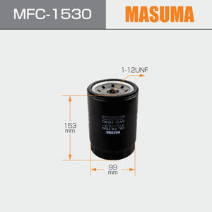 ไส้กรองน้ำมันเครื่องรถยนต์ MFC-1530 MASUMA แบบขันเกลียว สำหรับรถยนต์ ISUZU ELF รุ่น 8-97148-271-0 15208-89TA2 15208-89TA5 - Product Image 2