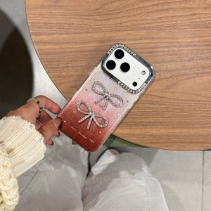 Sang Trọng Chống Sốc Bling Bling Trường Hợp Điện Thoại Với Bow Knot Gradient Màu Sắc Cho 17/16/15 Pro Max/14/13 Với Kim Cương Máy Ảnh - Product Image 4