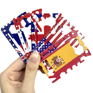 Thép Không Gỉ 46 Trong 1 Siêu Thẻ Quố<span class=keywords><strong>c</strong></span> Gia <span class=keywords><strong>C</strong></span>ờ Kinh Doanh Khuyến Mại Quà Tặng Đa Chứ<span class=keywords><strong>c</strong></span> Năng Thẻ - Product Image 3