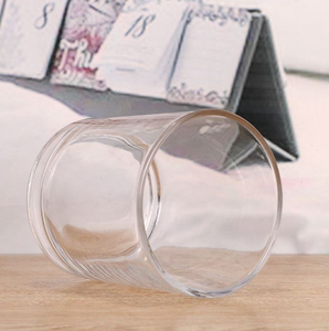Round cylinder candle jars Heat resistant <b>glass</b> jars Empty home decoration jars Clear <b>glass</b> candle holders - Product Image 3
