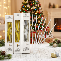 Bougies d'anniversaire en spirale pas chères en cire de paraffine, sans fumée, non toxiques, couleur or/argent, pour décorations de fête, mariages et fêtes de Pâques