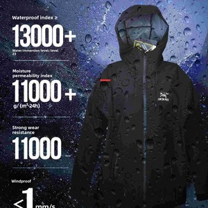 Nuova Giacca Bomber MV con Guscio Rigido Antivento Impermeabile con Cappuccio per <span class=keywords><strong>Uomo</strong></span> e Donna, Abbigliamento da Strada e Montagna, Ordine Completo Disponibile - Product Image 2