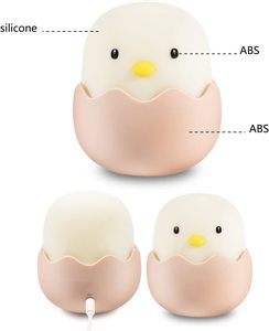 Leuke Creatieve Ei Shell Baby Nachtlampje Met Touch Sensor,smart Cartoon Night Lamp Voor Jongens En Meisjes Slaapkamer Decor