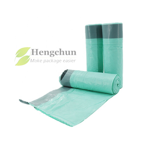 Rouleau de sacs poubelles biodégradables de qualité supérieure fabriqués en usine, écologiques, en PLA, PBAT, PET, AL, plastique, emballage thermoscellé, pour supermarchés - Product Image 3