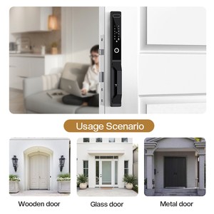 Tuya thông minh khóa cửa điện tử với thẻ RFID sinh trắc học vân tay đẩy kéo 3D Nhận dạng khuôn mặt khóa cửa thông minh - Product Image 4