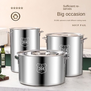 <span class=keywords><strong>Pentola</strong></span> <span class=keywords><strong>per</strong></span> Zuppa in Acciaio Inox 304 con Coperchio, Corpo Rinforzato, Design <span class=keywords><strong>a</strong></span> Doppio Manico, Adatta <span class=keywords><strong>per</strong></span> Fornelli <span class=keywords><strong>a</strong></span> Gas e <span class=keywords><strong>a</strong></span> <span class=keywords><strong>Induzione</strong></span> - Product Image 4