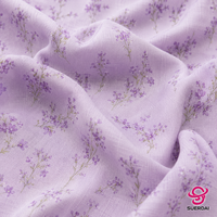 Tela de algodón estampada, impresión digital personalizada, tela ligera y suave para pijamas, ropa de dormir, marca OEM