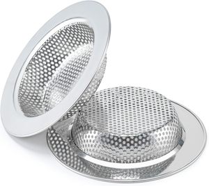 Passoire d'évier de cuisine double couche améliorée, sûre et anti-coupure, pour le filtrage des déchets ménagers - Product Image 1