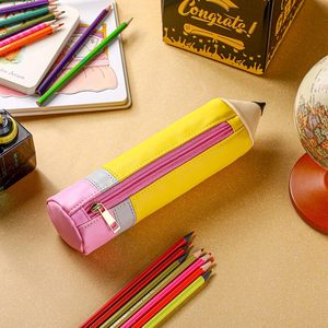 Estuche Escolar de Silicona Personalizado, con Cierre, Impermeable, Ecológico, con Forma de Crayón, para Niños - Product Image 4