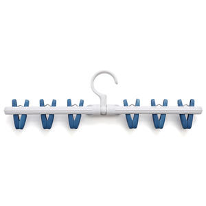 Pinces à linge en plastique pour usage domestique avec installation par crochet pour chaussettes et vêtements, organisateur gain de place, forme rectangulaire, PP - Product Image 4