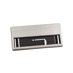 Distintivi in seta magneti mm.68 x 32 distintivi con bottoni ricamati per decorazione indumento con perline con paillettes rettangolari con cuore quadrato - Product Image 1