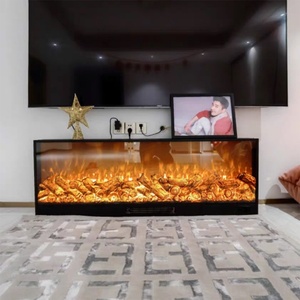 Stile europeo moderno <span class=keywords><strong>camino</strong></span> elettrico Freestanding con telecomando fiamma artificiale per uso Villa - Product Image 2