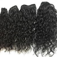 Vente en gros de cheveux humains indiens vierges Remy de haute qualité, extensions de tissage de cheveux de temple, double trame, Nandee House