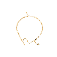 Collier ras du cou tendance pour femme en acier inoxydable 316L plaqué or PVD, chaîne à maillons, cadeau tendance, design durable et résistant