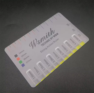 Règle de mesure de l'<span class=keywords><strong>action</strong></span> des cordes de guitare, règle de mesure de la hauteur des cordes en PVC, règle de nivellement des frettes de guitare, adaptée à la guitare, au basse, à la <span class=keywords><strong>mandoline</strong></span>, au banjo - Product Image 6