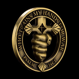 Jésus Christ <span class=keywords><strong>Bible</strong></span> épée de l'Esprit pièce psaume découpé religieux étain défi pièce pour Collection ou cadeau - Product Image 1