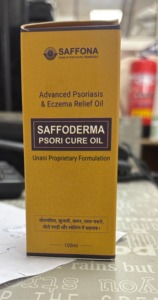 SAFFODERMA PSORI CURE Huile à base de plantes pour le soin de la peau, Huile pour peaux sujettes au psoriasis, Huile pour l'eczéma, Huile naturelle pour le bien-être de la peau - Product Image 3