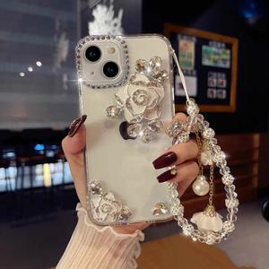 Custodia Protettiva XP972 Compatibile <span class=keywords><strong>con</strong></span> Apple <span class=keywords><strong>iPhone</strong></span> 16 Pro Max, <span class=keywords><strong>Cover</strong></span> <span class=keywords><strong>con</strong></span> Diamanti per <span class=keywords><strong>iPhone</strong></span> 17, Bracciale Camelia per <span class=keywords><strong>iPhone</strong></span> <span class=keywords><strong>11</strong></span>, Nuovo Modello per <span class=keywords><strong>iPhone</strong></span> 15 - Product Image 2