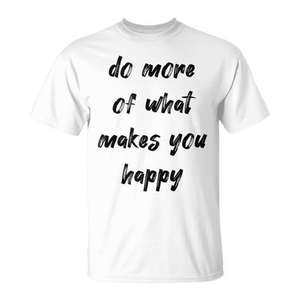 Débardeur esthétique avec citation « Faites plus de ce qui vous rend heureux » pour l'expression personnelle et la promotion de votre marque - Product Image 1