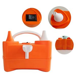 Macchina per pompa a palloncino elettrica in plastica arancione portatile a doppio ugello 110V 600W aeratore per feste gonfiatore a palloncino decorazioni - Product Image 3