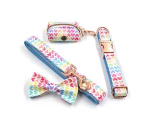 ชุดสายจูงและปลอกคอสุนัขแบบปรับได้ ไม่รัดคอ บุด้วยกำมะหยี่ มีหลายขนาด ตั้งแต่เล็กถึงใหญ่ น่ารัก สามารถสลักชื่อได้ พร้อมชุดสายรัดอกสำหรับลูกสุนัข - Product Image 4