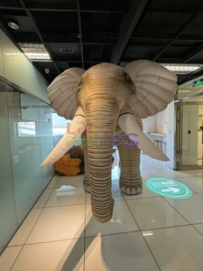 Grand modèle d'éléphant gonflable design Ballon éléphant gris gonflable géant d'animaux sauvages pour la promotion de la marche du zoo de carnaval - Product Image 6
