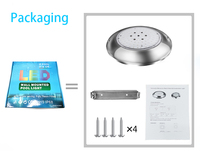 Luz Led sumergible para piscina, Ac12v, Ip68, acero inoxidable 304, Rgb