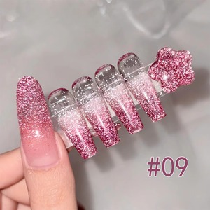 Autumn Winter <b>Nails</b> Flash Reflective Red White Pink Blue Broken Diamond <b>Gel</b> <b>Nail</b> Polish 2026 Long-lasting <b>Nail</b> Art - Product Image 3
