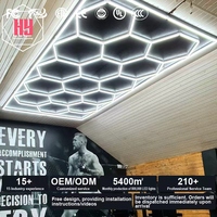 Lumière LED hexagonale HanYin pour atelier de detailing automobile, garage, éclairage de plafond LED