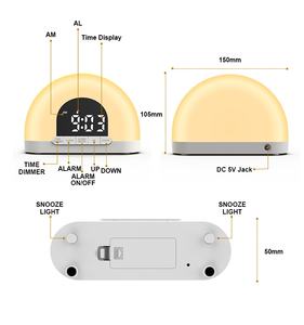Reloj Despertador Electrónico con Luz Nocturna, Luz de Despertador Inteligente con Simulación de Amanecer y Retroiluminación LED, Relojes Digitales con Luz de Ambiente Romántico - Product Image 5