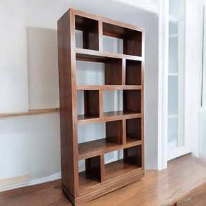 Librerías de Teca Premium Kania, Elegantes y Contemporáneas, Extensibles, de Madera de Teca para Sala de Estar, Comedor, Cocina y Oficina en Casa - Product Image 4