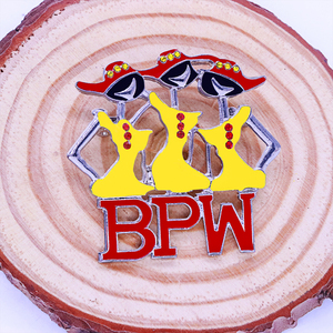 Màu đỏ và màu vàng thiết kế giai điệu bpw sororirity Trâm Pin Hiệp hội quốc gia của người da đen kinh doanh và phụ nữ chuyên nghiệp lấy cảm hứng từ - Product Image 4