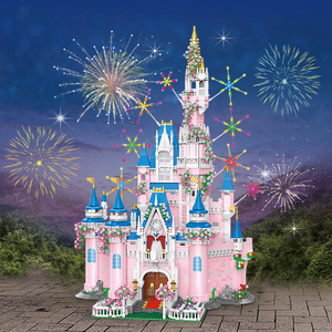 <span class=keywords><strong>New</strong></span> arrivals lâu đài ngôi nhà mơ ước khối xây dựng Bộ khối nhỏ 3D Câu Đố xây dựng đồ chơi với ánh sáng trẻ em Bộ Quà Tặng - Product Image 2