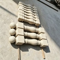 Balustres en granit naturel résistant aux intempéries, poteaux de balustrade, garde-corps de pont et d'escalier, piliers décoratifs extérieurs pour villa