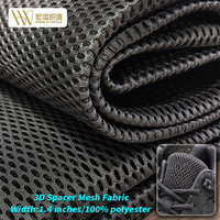 Tissu en maille 3D respirant, anti-humidité, léger, 100 % polyester, directement de l'usine, idéal pour les empeignes et les languettes de chaussures de sport.
