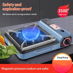 เตาแก๊สปิคนิคพกพา Baohe ป้องกันลม พร้อมอุปกรณ์จุดไฟ สำหรับตั้งแคมป์และปิ้งย่าง รองรับ 3-5 คน - Product Image 5