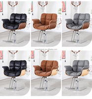 Chaise de coiffeur en cuir moderne personnalisée de haute qualité Kisen, chaise de coupe en acier très vendue pour les salons de beauté et les spas