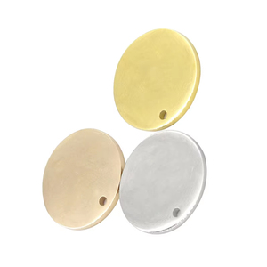 Tùy chỉnh độ chính xác kim loại trống 8-30 mét đánh bóng thép không gỉ vòng hình dạng con chó treo <span class=keywords><strong>tag</strong></span> với vòng - Product Image 1