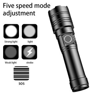 Заводская низкая цена Алюминиевый светодиодный фонарик цифровой дисплей напряжения белый лазерный источник света фонарик - Product Image 3