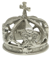 Couronne en métal mariée reine luxe roi et reine couronne décorative qualité supérieure maison et table couronne décorative en aluminium