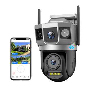 Caméra extérieure étanche pour la maison V380pro, caméra <span class=keywords><strong>Wifi</strong></span> HD à double objectif, réseau 4G, vision nocturne à distance, caméra de surveillance CCTV 4MP - Product Image 2