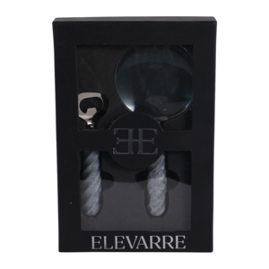 Set di lente d'ingrandimento e apribottiglie con manico in pietra grigia, decorazione per tavolino, mensola, soggiorno - Product Image 2