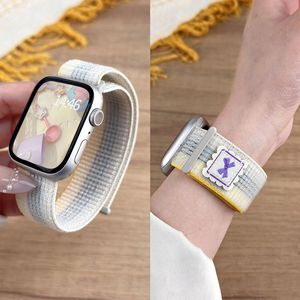 Correa de Reloj de Nailon con Diseño de Dibujos Animados Compatible con Apple Watch S11 S10 S9 <span class=keywords><strong>S8</strong></span> S7 S6 SE Ultra, Correa Deportiva Ajustable - Product Image 5