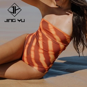 Traje de Baño de Una Pieza con Estampado Retro de Moda 2025, Personalizado, Ecológico, de Nailon - Product Image 5