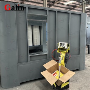 Gian hàng sơn bột thủ công galin với hệ thống tái chế bột kép - Product Image 2