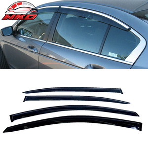 Viseras para Ventanas de Honda Accord 08-12 4 Puertas Sedán, Protectores de Lluvia Acrílicos Adhesivos, 4 Piezas, Protección para Ventanas Laterales de Puertas de Automóvil - Product Image 1